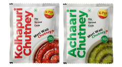 Kolhapuri Chutney  & Achari Chutney Pouch Combo